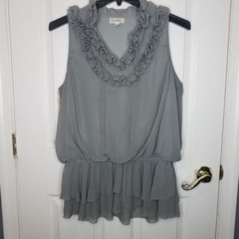 Dressbarn | Sleeveless Chiffon Peplum Blouse